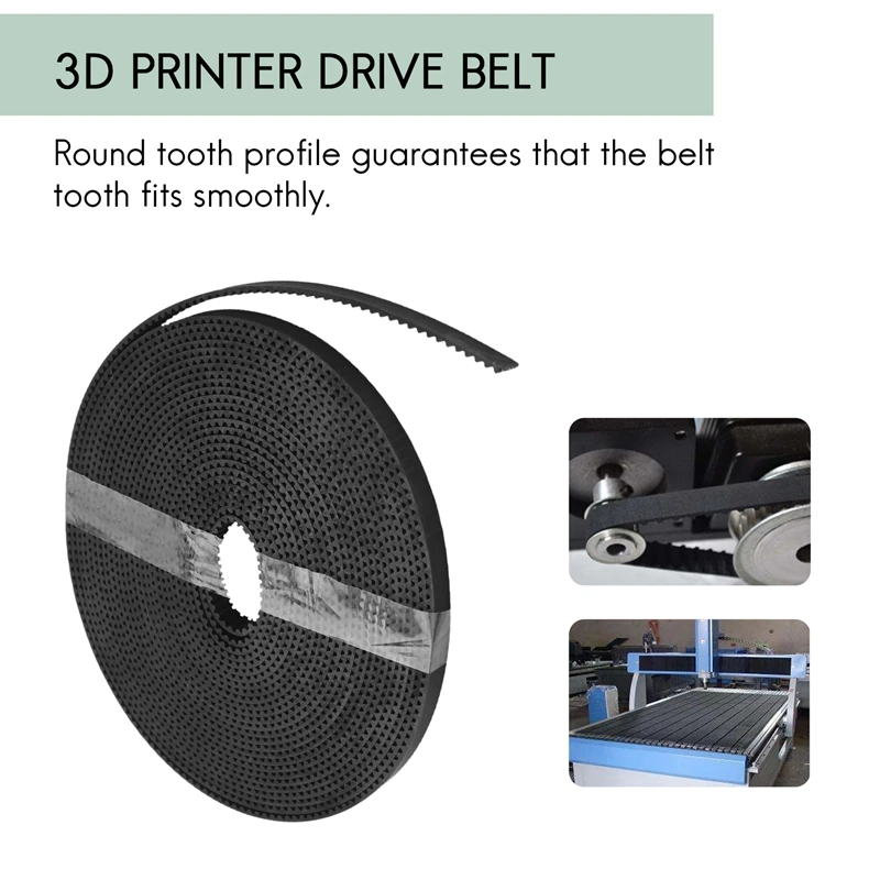 5Mx6mm Gt2 Timing Belt +4Pcs 20 Tooth 5Mm Inner Diameter Pulley +4Pcs Idler + 4Pcs Tensioner Spring Torsion +2Pcs Gear Clamp Mou