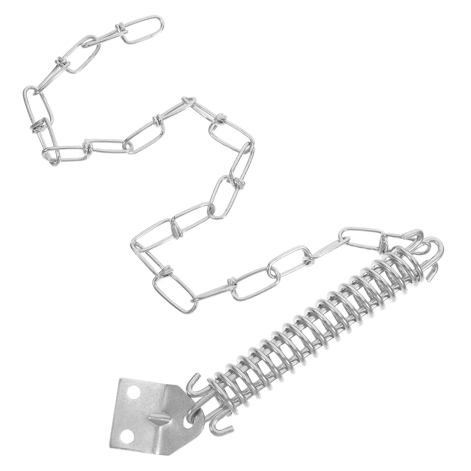 

Steel Anti-Theft Door Chain Lock Heavy Duty Windproof Chain Guard for Screen Storm Doors with Enhanced Airflow Security