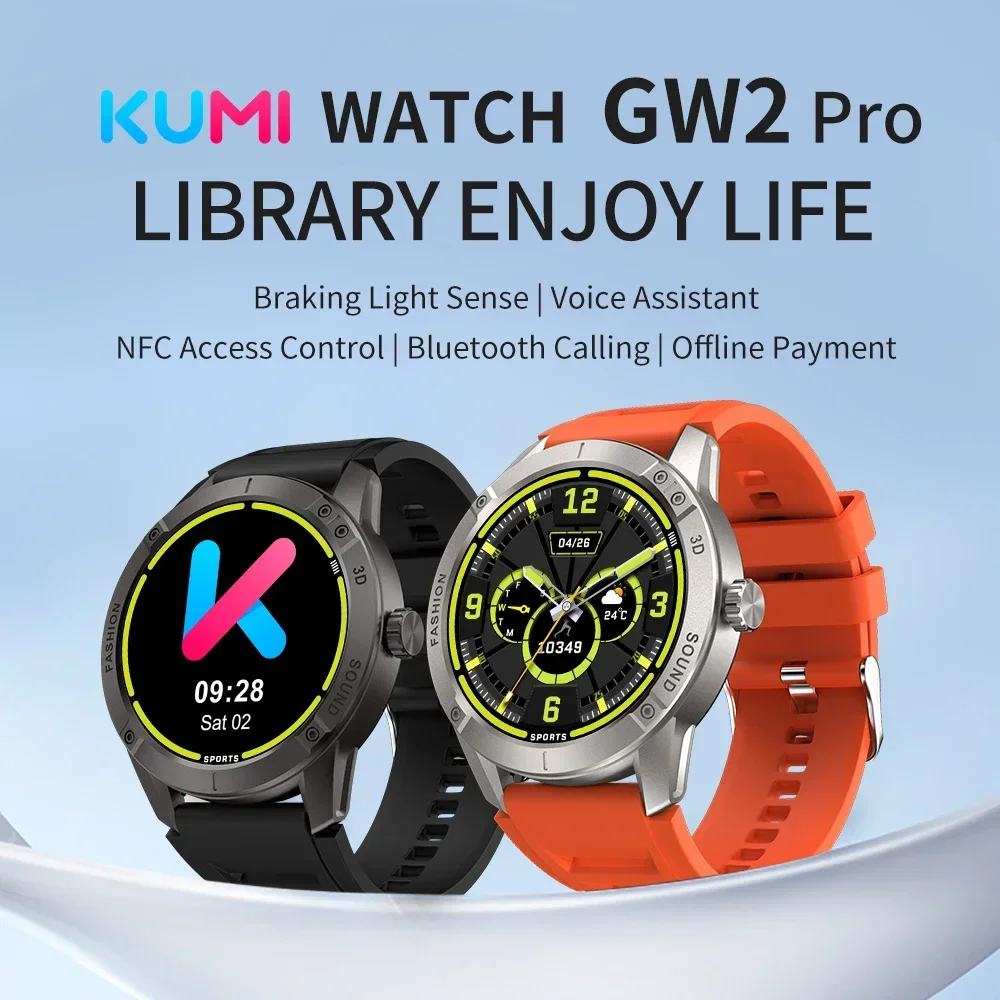 KUMI GW2 Pro Men Smart Watch Bluetooth Call Sport Fitness Heart Rate Blood Pressure Sleep Monitor IP68 Waterproof Women