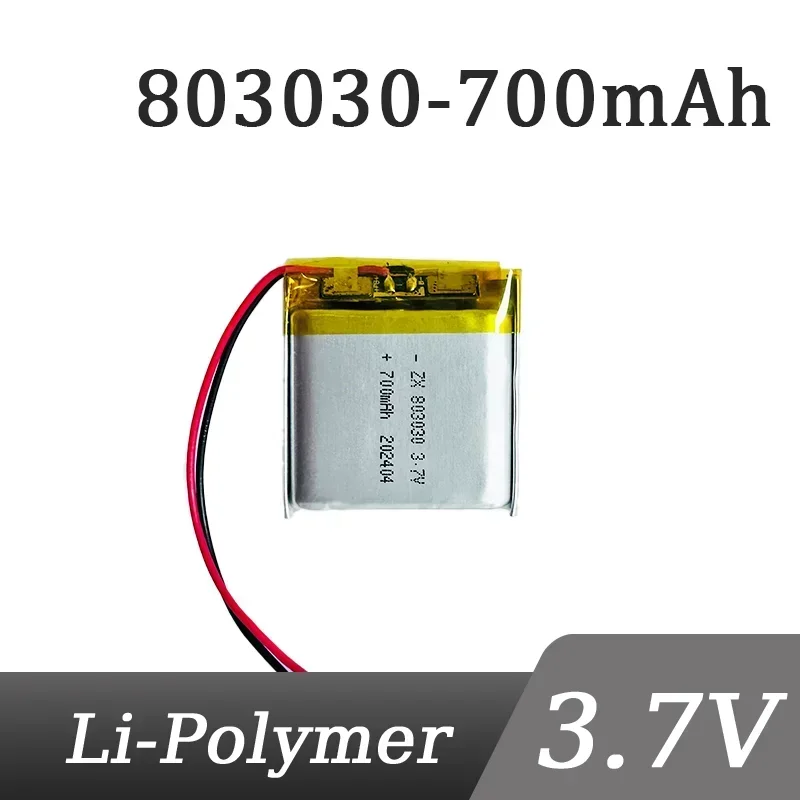 

3.7V Li Batteries 700mah 803030 Universal Li-ion Battery for Fheadphones JBL E45 GBL Bicycle Light