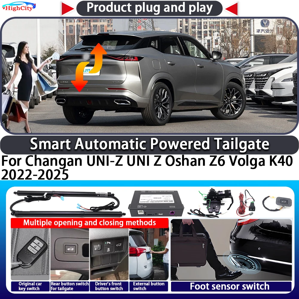 

For Changan UNI-Z UNI Z Oshan Z6 Volga K40 2022-2025 OEM Smart Automatic Powered Tailgate Key Control Trunk Lift Power Tailgate