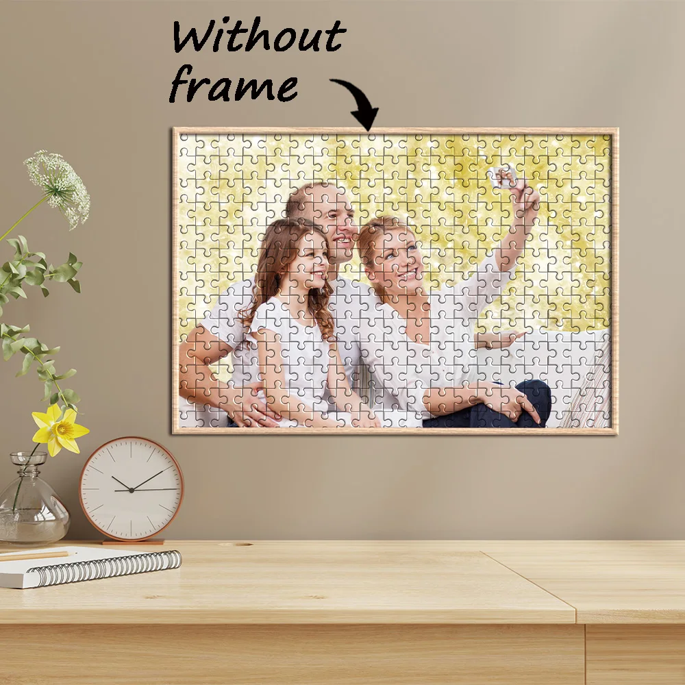 35/150/300/500/1000pcs nice family Custom Photo Personalised Decompression Puzzles Jigsaw puzzle Mosaic Birthday Gift