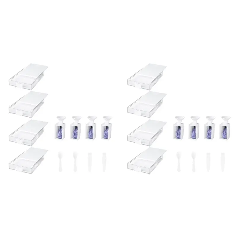 

2025 Trend 24-Pack Trabricks Stackable Art Trays With Lids, -Painting Art Kits For Adult For DIY Art Craft A