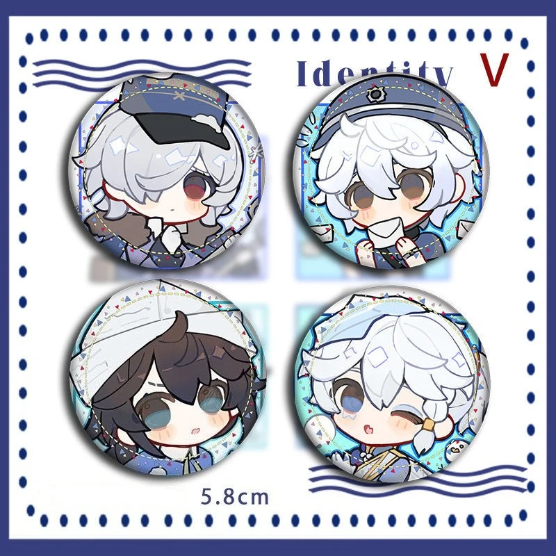 

58 мм игра аниме идентичность V Pin мультяшная брошь значок коллекция аниме значок шляпа украшение для рюкзака аксессуары для одежды