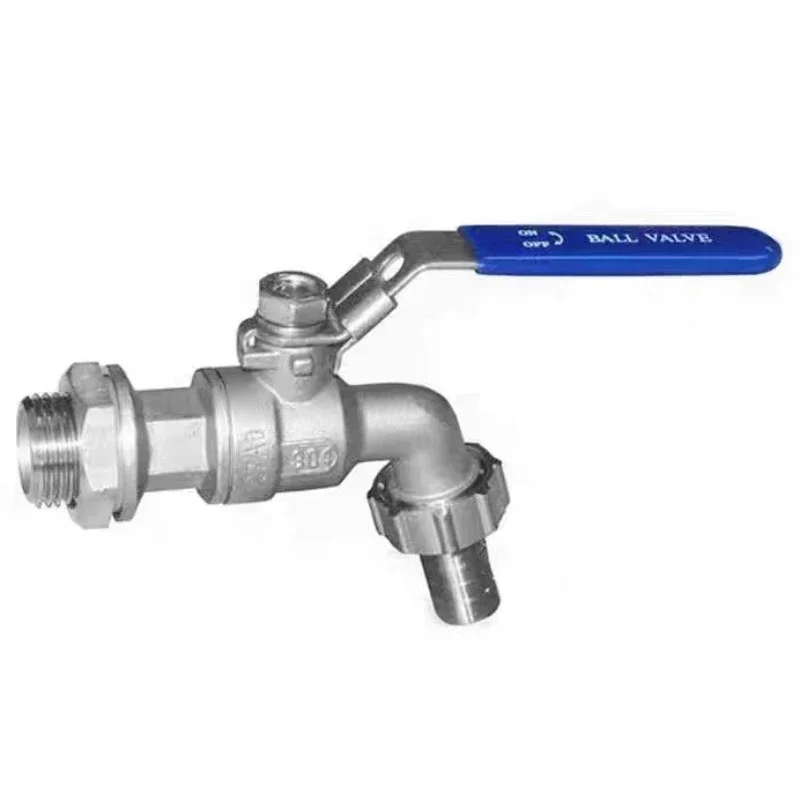 

Blue Industrial and Home Irrigation Zinc Alloy Garden Bibcocks with Dual Nipple and Outdoor Balcony Faucet Bathroom Faucet