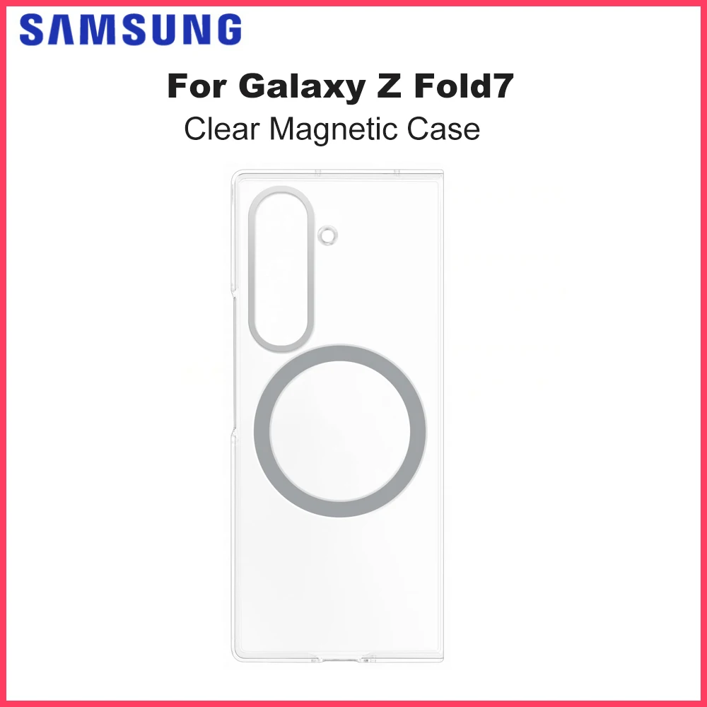 

Original for Samsung Yuchuan Clear Magnetic Case for Galaxy Z Fold7 with Magnet for Attaching Gadgets Protection Cover