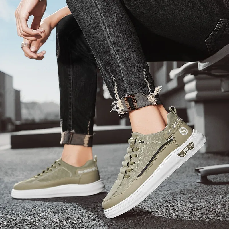 

Men's Sport Casual Shoes 2025 Summer New Style Fashion Trend Versatile Slip on Comfortable Shoes Color Blocked Non slip Sneakers