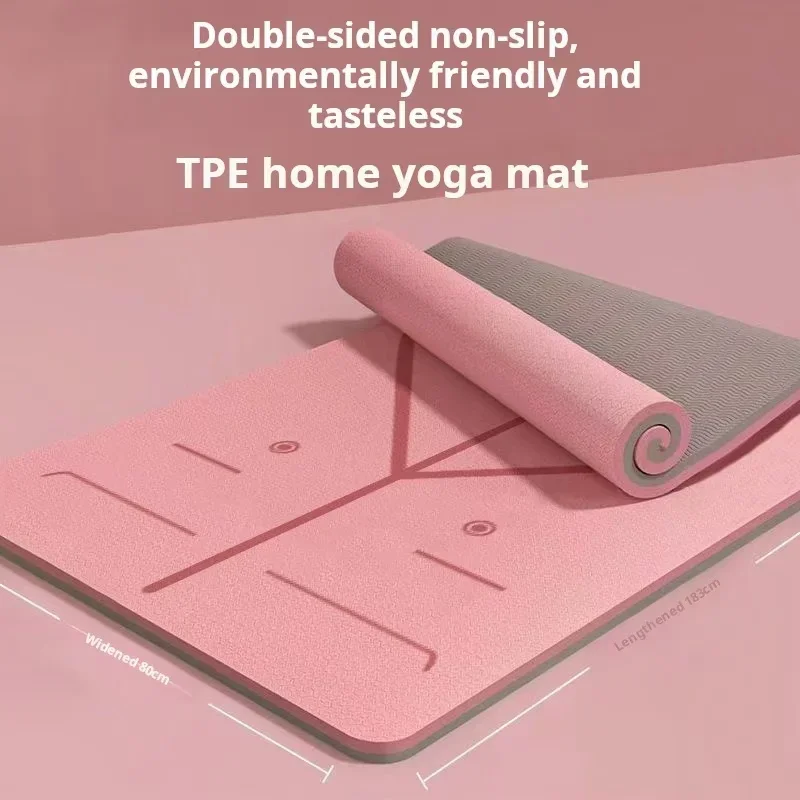 TPE professional yoga mat anti slip, grip, environmentally friendly, non-toxic