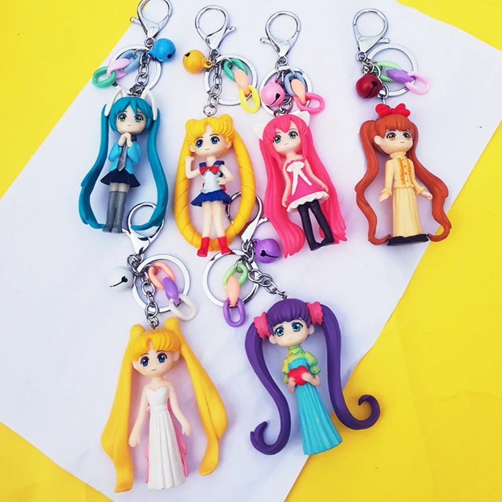 Adorable young warrior keychain pendant for children's schoolbag identification accessory, baby-holding