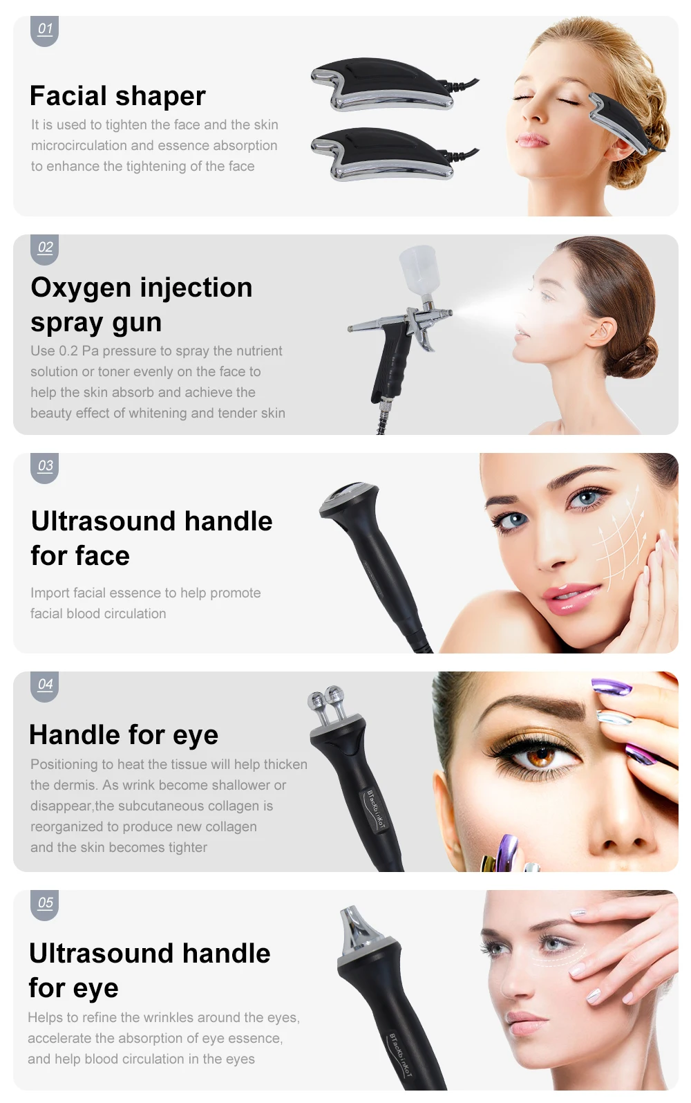 AOKO Neue 12 IN 1 Hydro Dermabrasion Aqua Peeling Ultraschall Gesichtspflege Sauerstoff Injektion Hautverjüngung Wittling Schönheitsmaschine – Detail 15