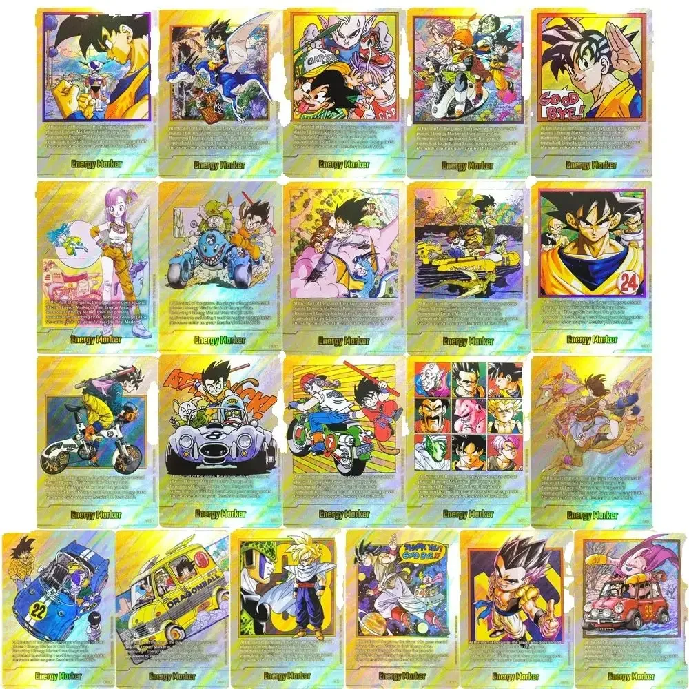 Dragon Ball Sammelkarten DIY Son Goku Beerus Energiemarkierungskarten EN Hochwertige Selbstgemachte Anime-Spielkarten Geschenk Spielzeug