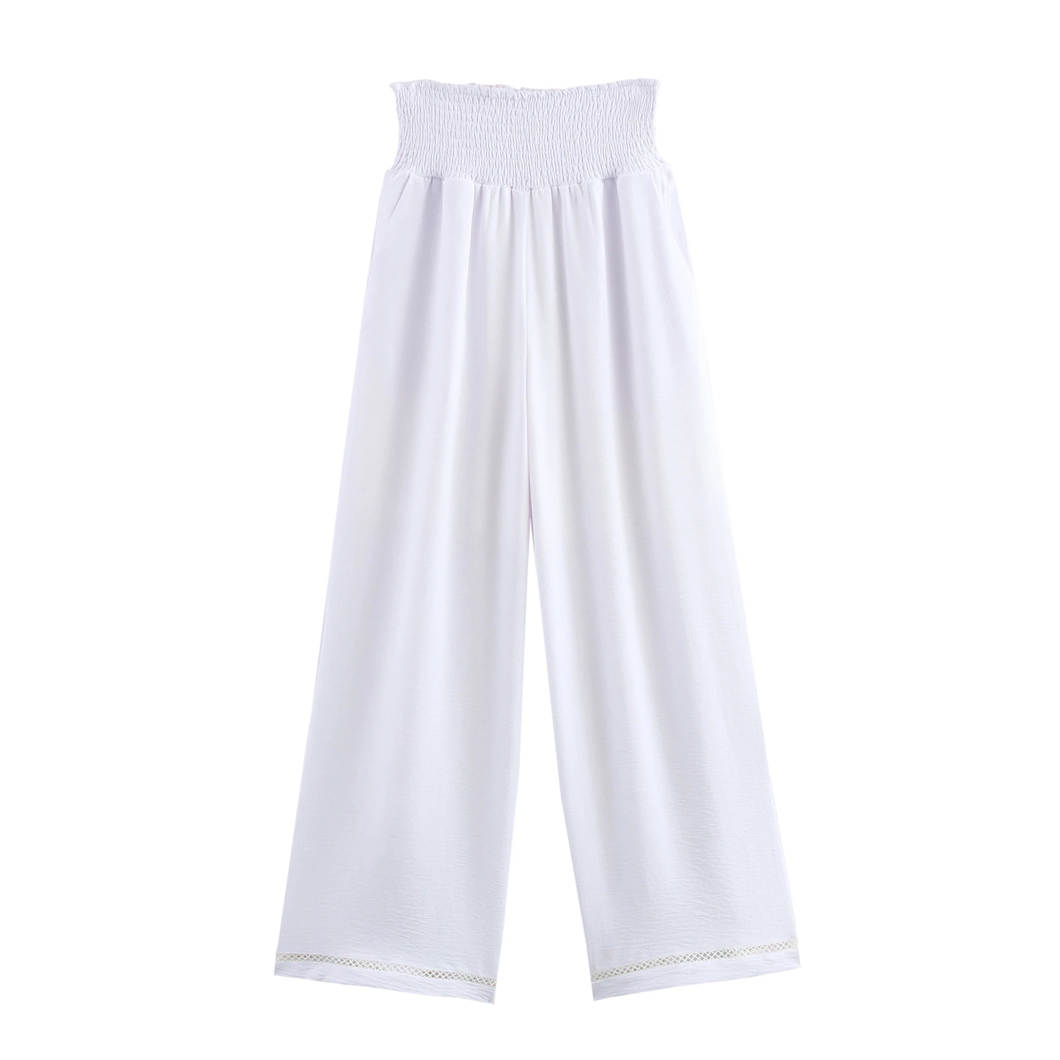 طقم أنيق مكون من قطعتين ZBZA ربيع جديد للسيدات تصميم عصري مثير لقضاء العطلات نمط عالي الخصر بدون حمالات فستان طويل