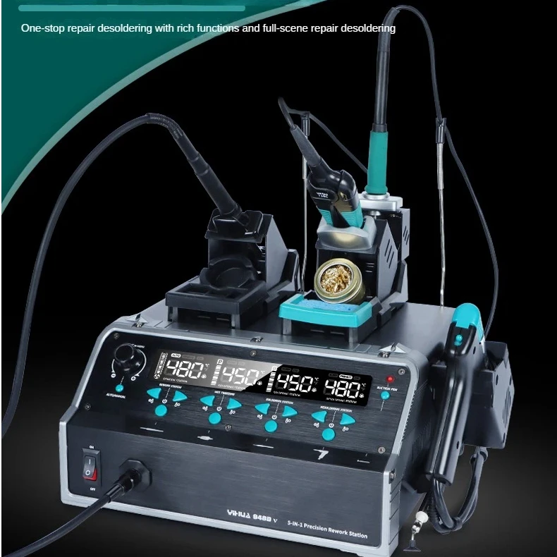 

YIHUA 948D-V Multi-Tool Soldering Station Kit for SMD/BGA | with Hot Air Nozzles + Anti-static Vacuum Pen