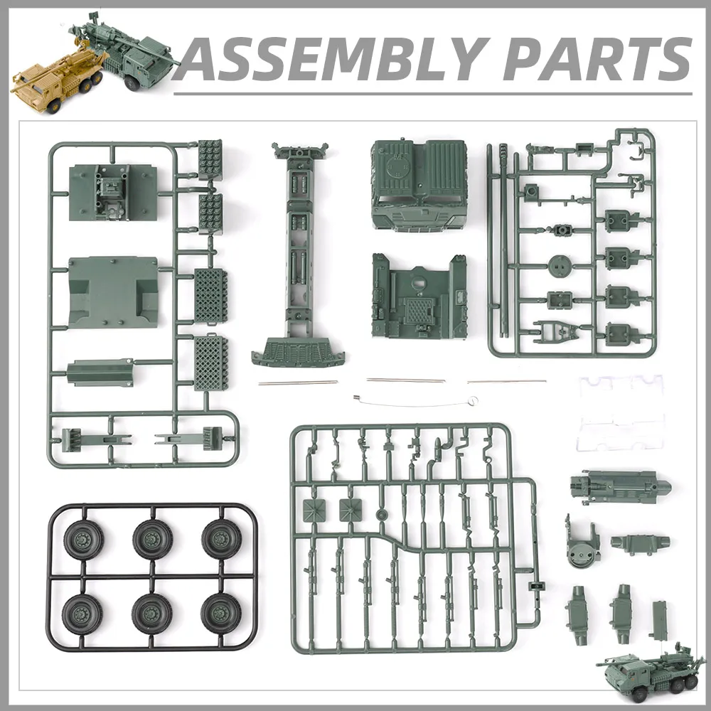 ViiKONDO Military Vehicle Toy Model Kit 1/72 Scale China PCL-181 PLA 155mm Army Truck Assembly Tabletop Wargame Diorama Setting