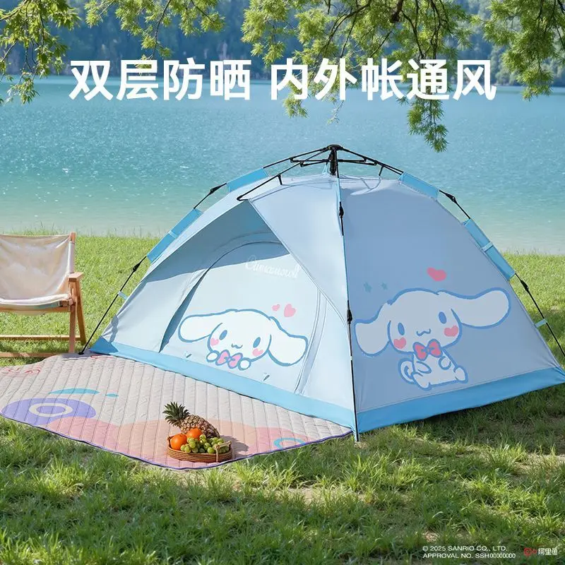 

Sanrio Cinnamoroll My Melody аниме Kawaii детская уличная палатка для кемпинга милая портативная складная экипировка для пикника 2025 подарки