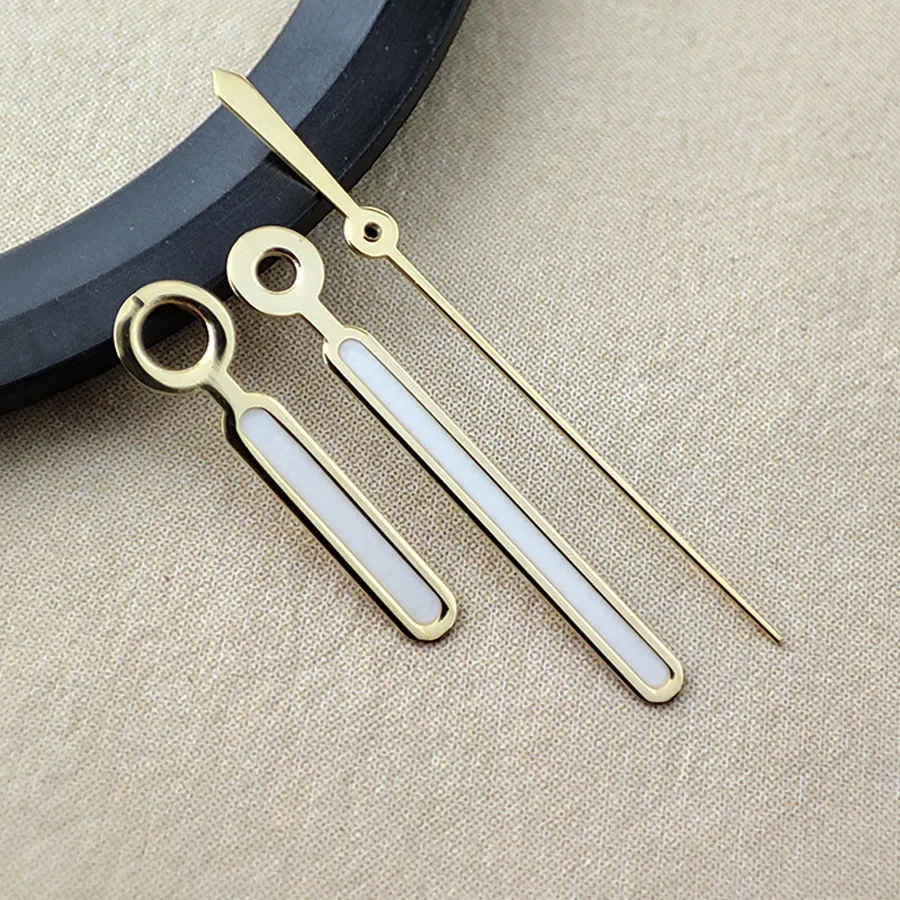 New NH35 Hands Strong Green Luminous Hands Silver Gold Three Hands Watch Accessories For NH35 NH36 4R 7S Automatic Movement