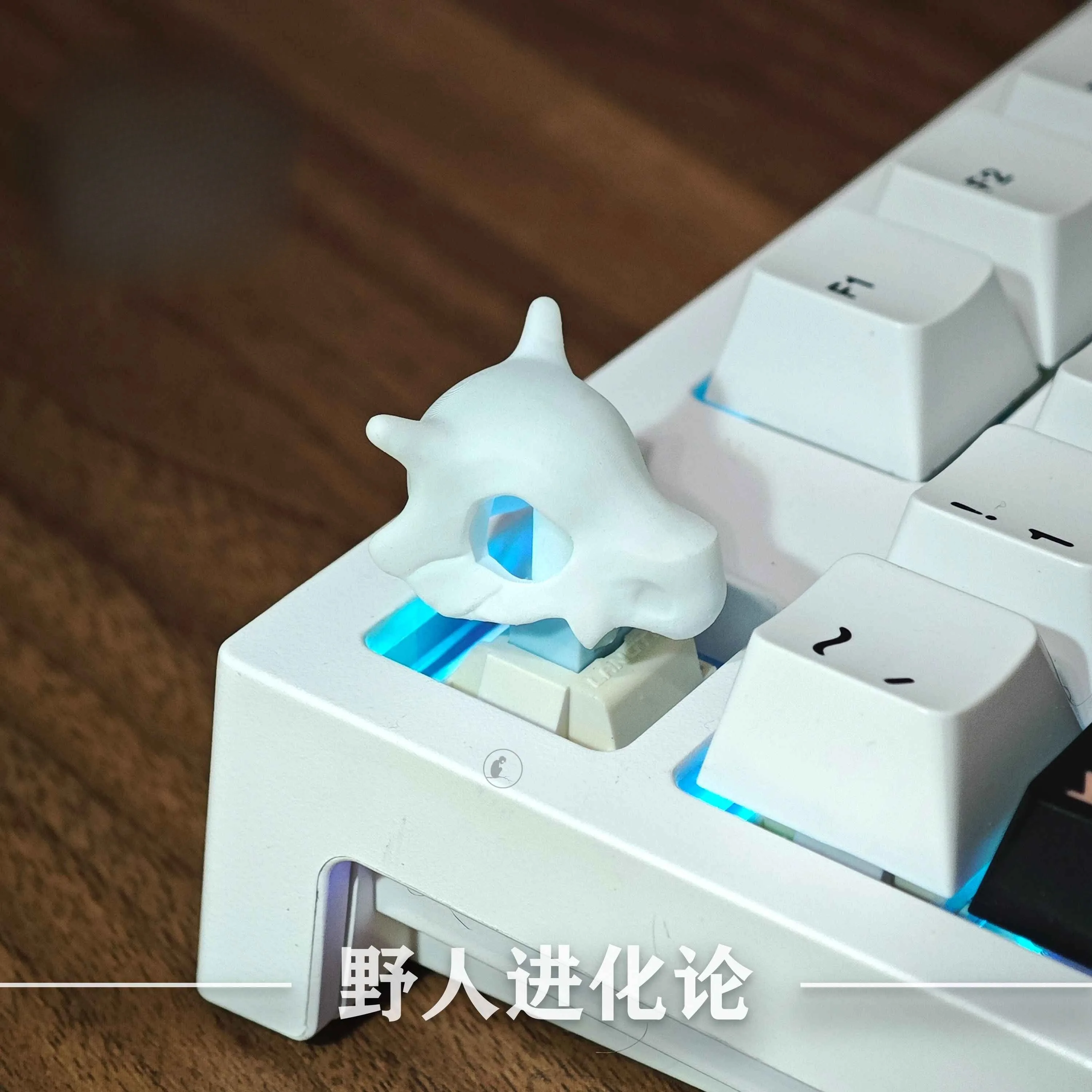 

Original Design of Resin 3D Skull Keycaps Cubone Cartoon Anime MX Cross Switches for Mechanical Keyboard Keycap