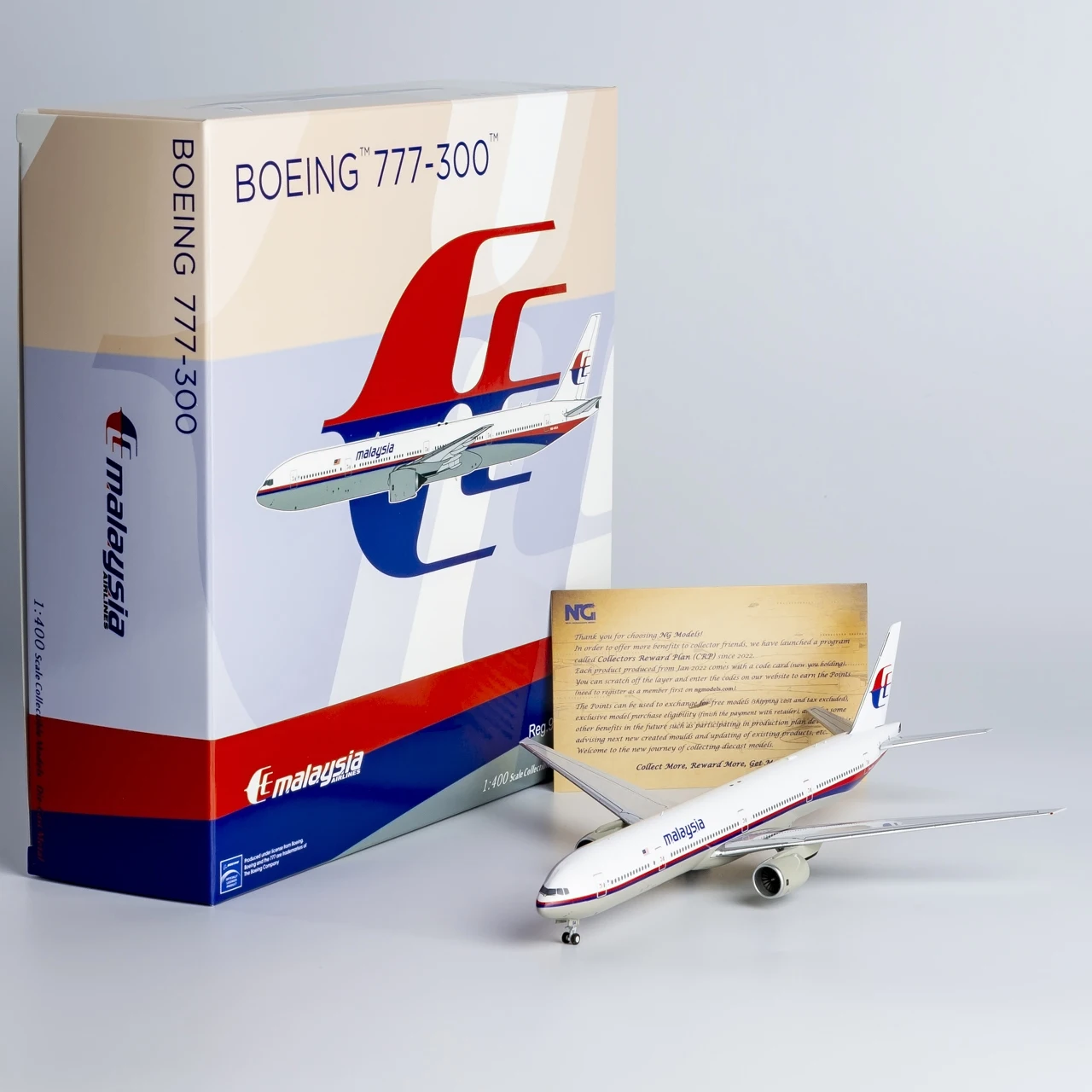 73045 Alloy Collectible Plane Gift NG Model 1:400 Malaysia Airlines Boeing B777-300 Diecast Aircraft Jet Model 9M-MSA