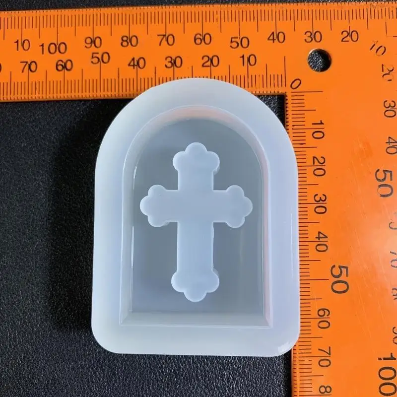 

D46E геометрический скрещенный орнамент надгробия силиконовая форма для эпоксидной смолы DIY брелок