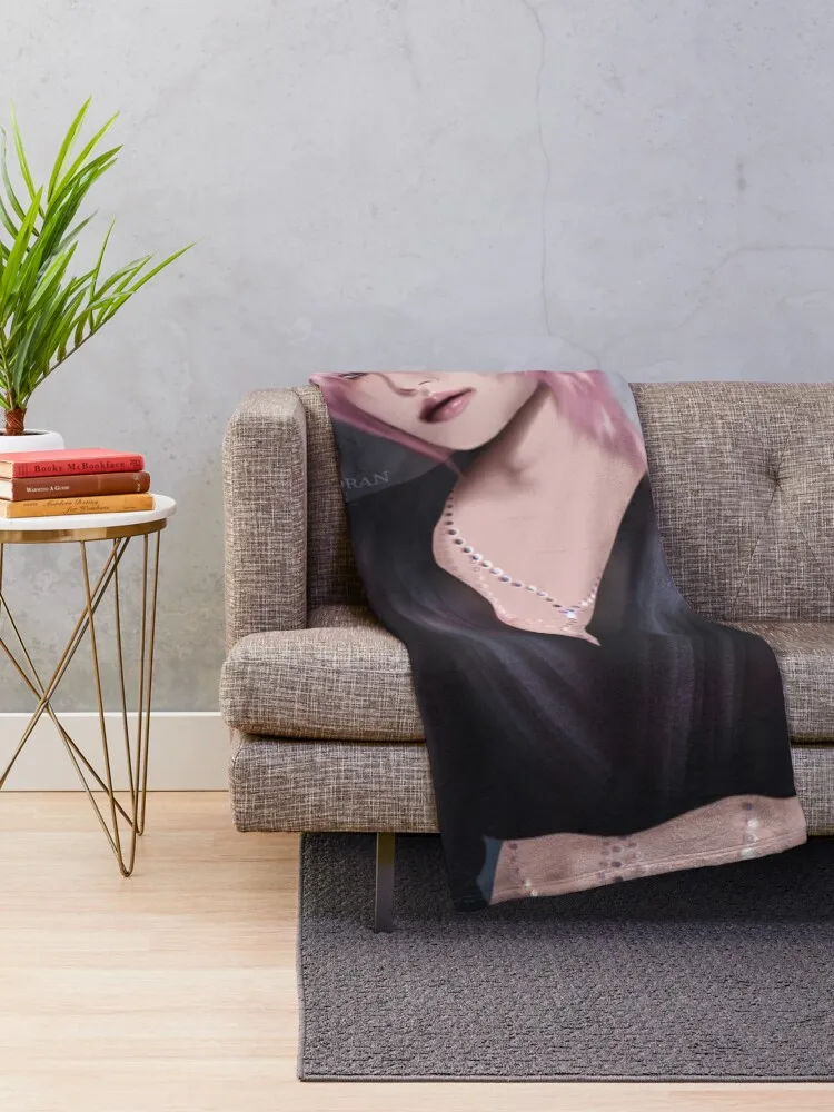 Pink Seonghwa Throw Blanket Soft Big decorative Blankets