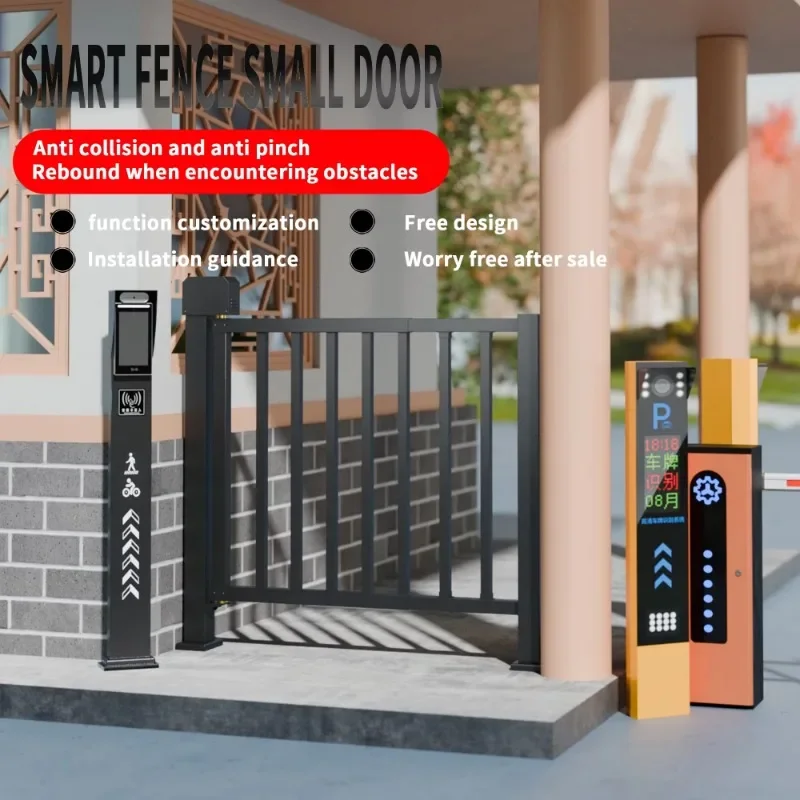 Community Access Control Intelligent Automatic Security Swing Gate Pedestrian Access Entrance/Exit