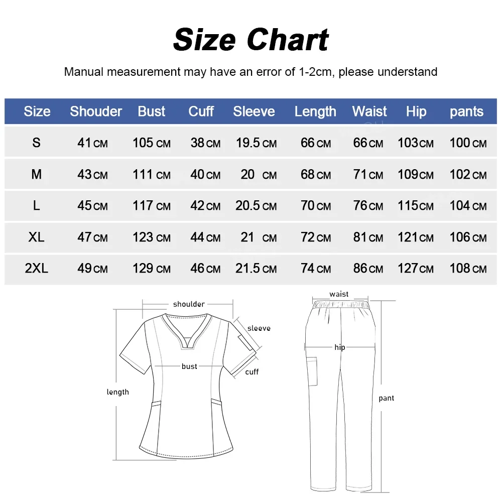 Nurse Uniform Medical Elastic Scrub Soft Nursing Articles Beauty Salon Beautician Work Wear Suit Women Clean Dust-proof Clothing