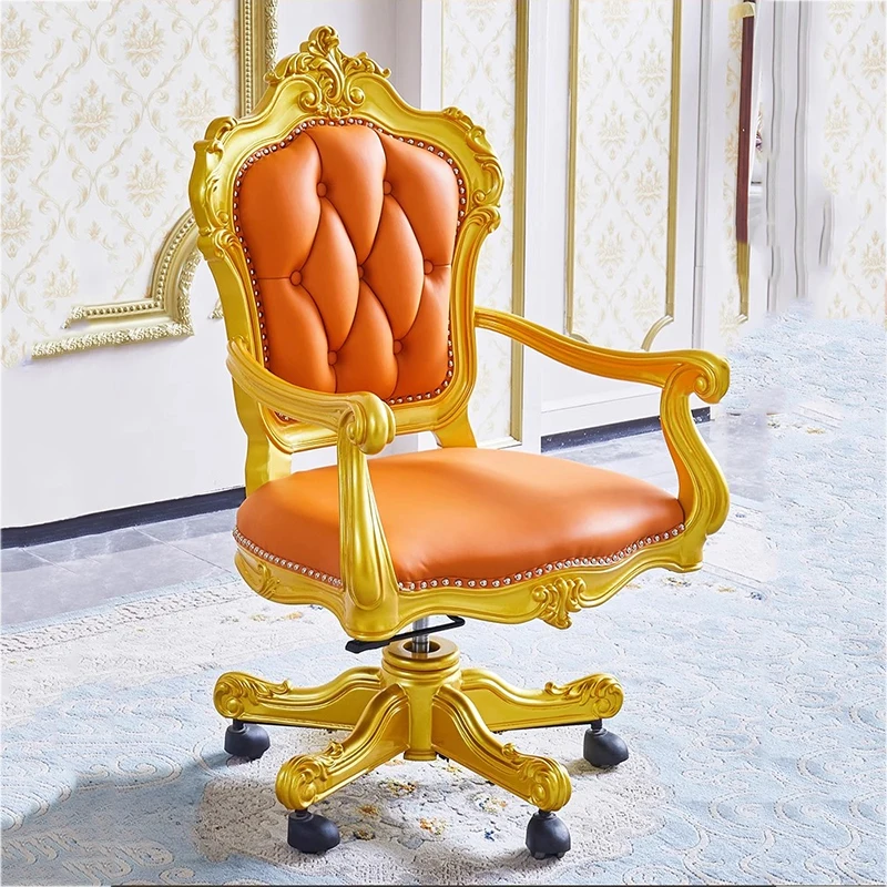 Sedie direzionali con ruote di lusso Designer in pelle Sedia da ufficio con accento moderno Sedia da ufficio portatile di design Silla Oficina Mobili