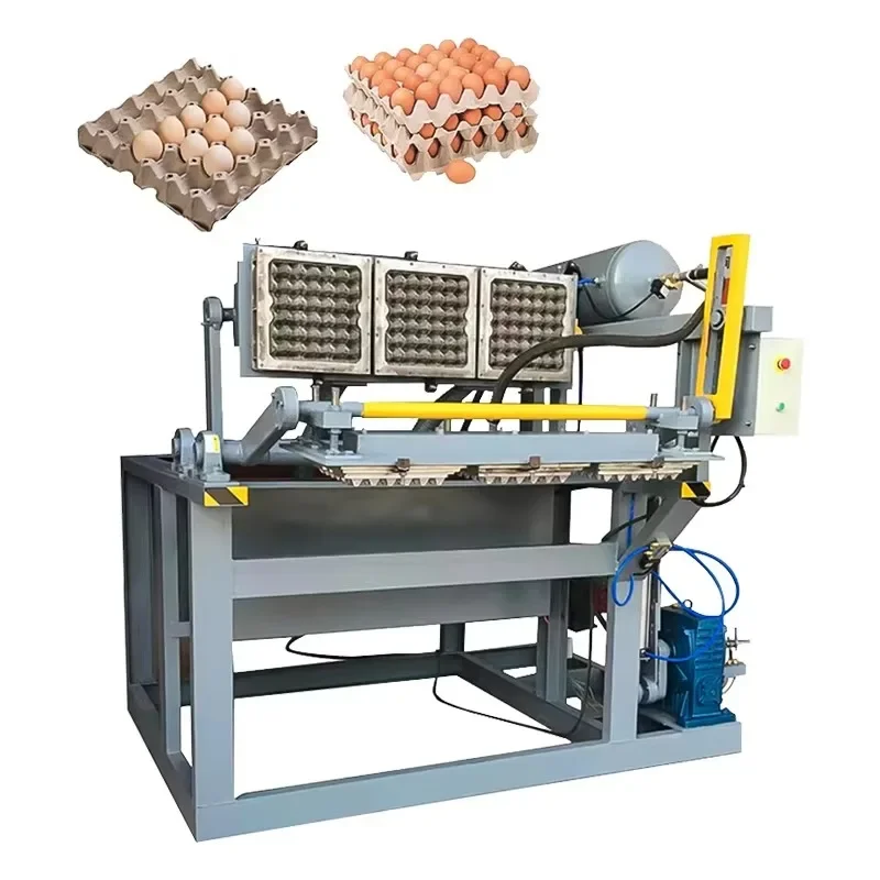 Automatic Egg Crate Making Machine Production Line Egg Tray Pulp Moulding Equipment For Chicken Farm Box Manufacturing PlantHot