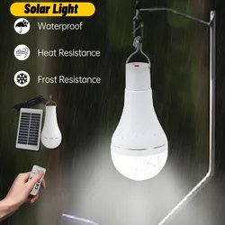 Lampada solare a sospensione IP68 impermeabile caricata tramite USB lampada alimentata alla luce solare di emergenza luci per tende da campeggio all'aperto luce di emergenza