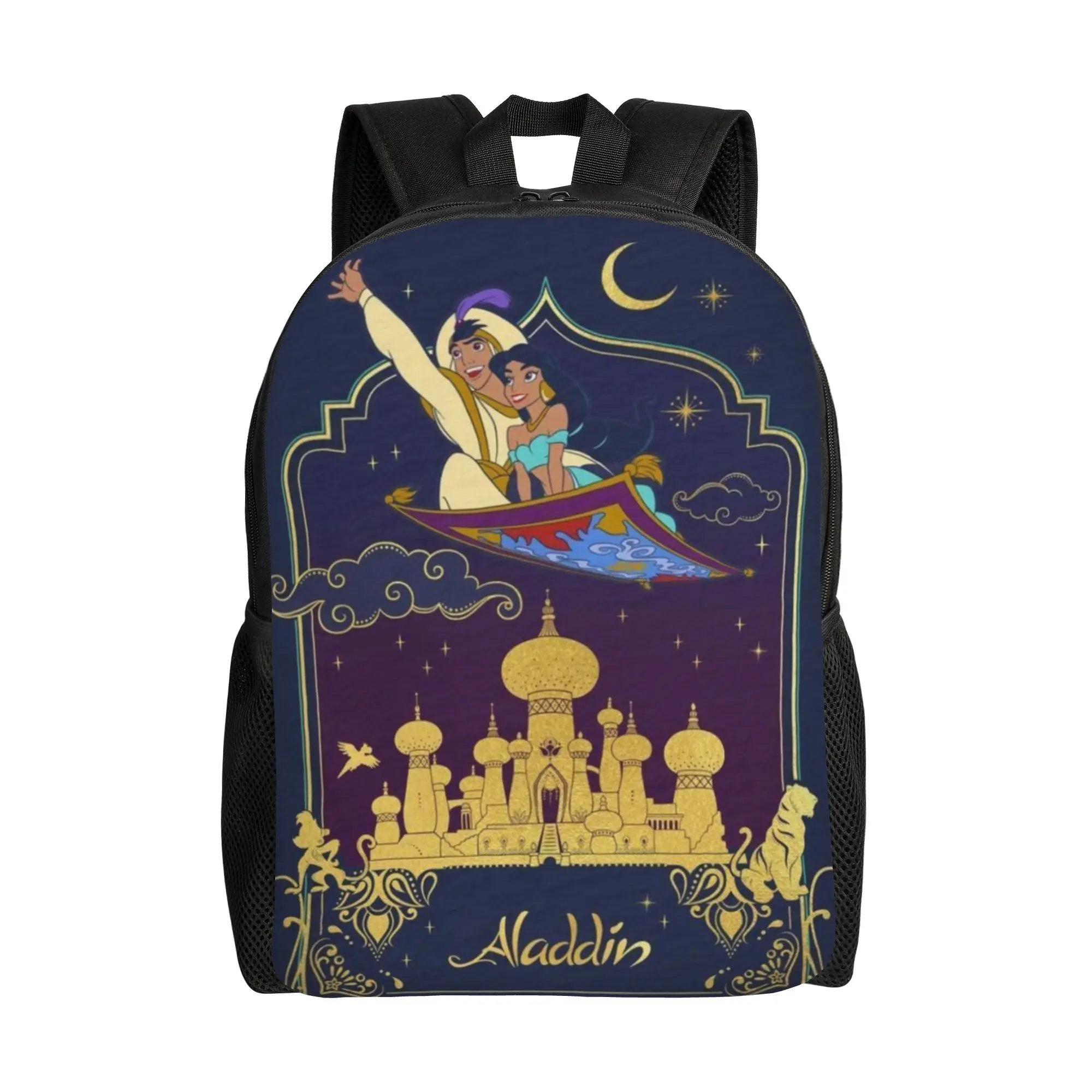 

1Piece Disney Genie Forever Free Schoolbag Retro Washable aladdin Backpack New Term Starts