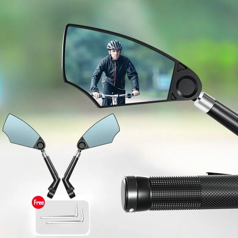 

Bike Mirror Anti-Glare Bicycle Rearview Mirror Telescopic Flexible 360 Wide Angle MTB E-Bike Electric Scooter HD Rearview Mirror