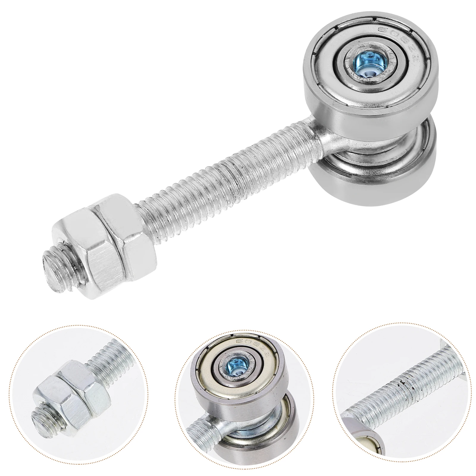 

2 Wheel Sliding Door Pulley Double Bearings Trolley Assembly 50KG Capacity 8mm Screw Hole Galvanized Steel Hardware