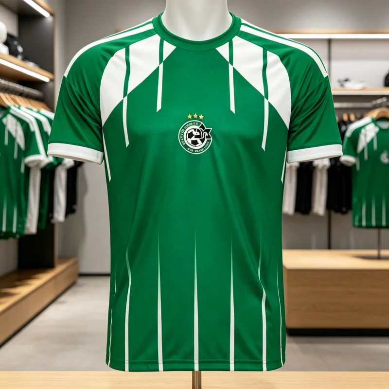 26-27 New Haifa Maccabi Niche Fan Customized Casual Sports Fast Drying Breathable 3D Printed Tee for Family and Children's Wear
