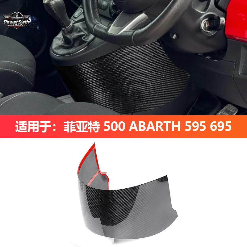 

Suitable for Hot-Selling Fiat500ABARTHReal Carbon Fiber Gear Shift Frame Lower Trim Panel Interior Sticker