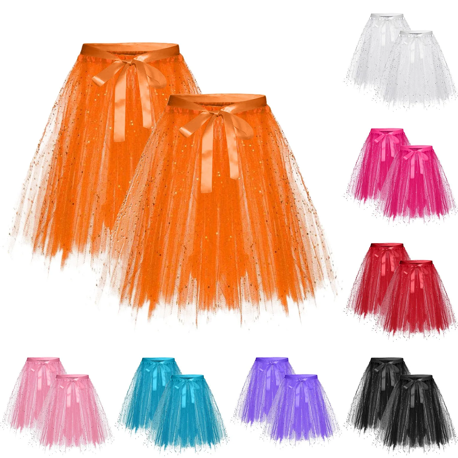 Jupe plissée en tulle pour femme, ligne A, chic, taille haute, tenue de soirée, faite à la main