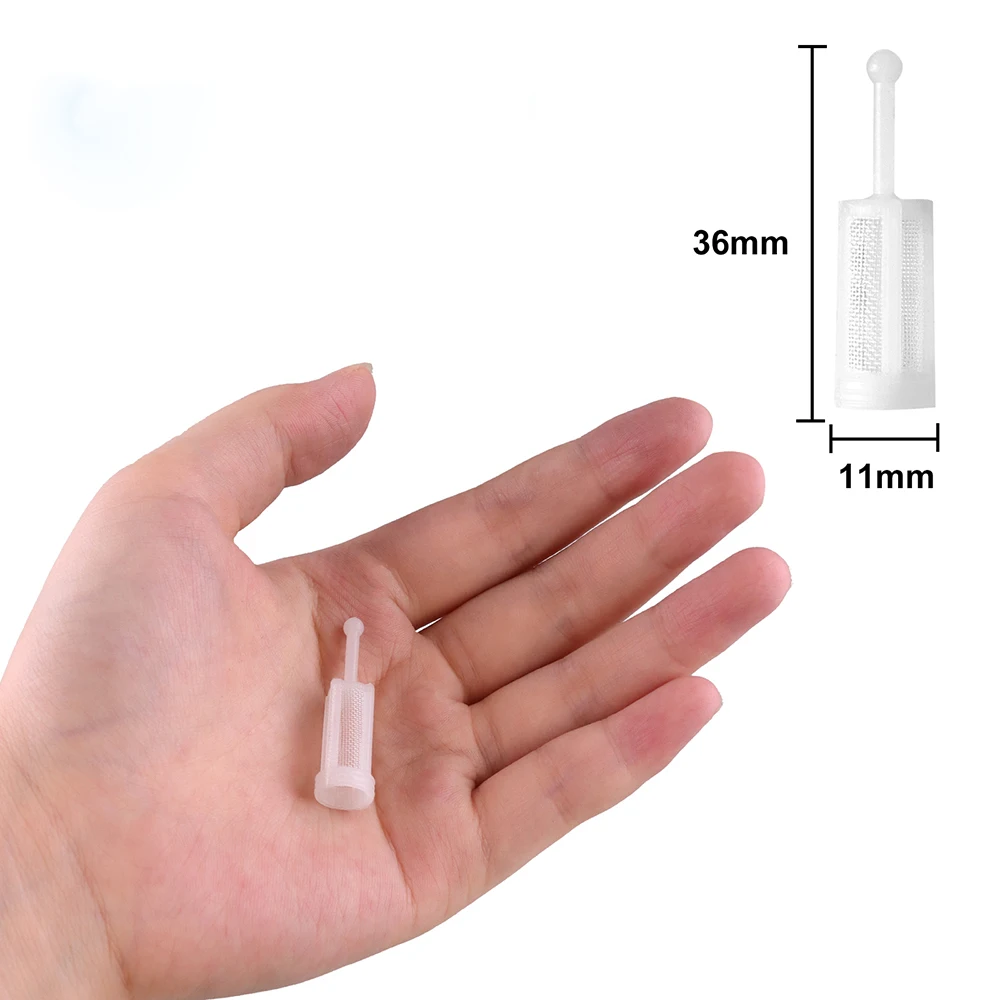 10/20pcs tipo di gravità in plastica pistola a spruzzo filtro a spruzzo diametro vaso 11mm lunghezza 36mm