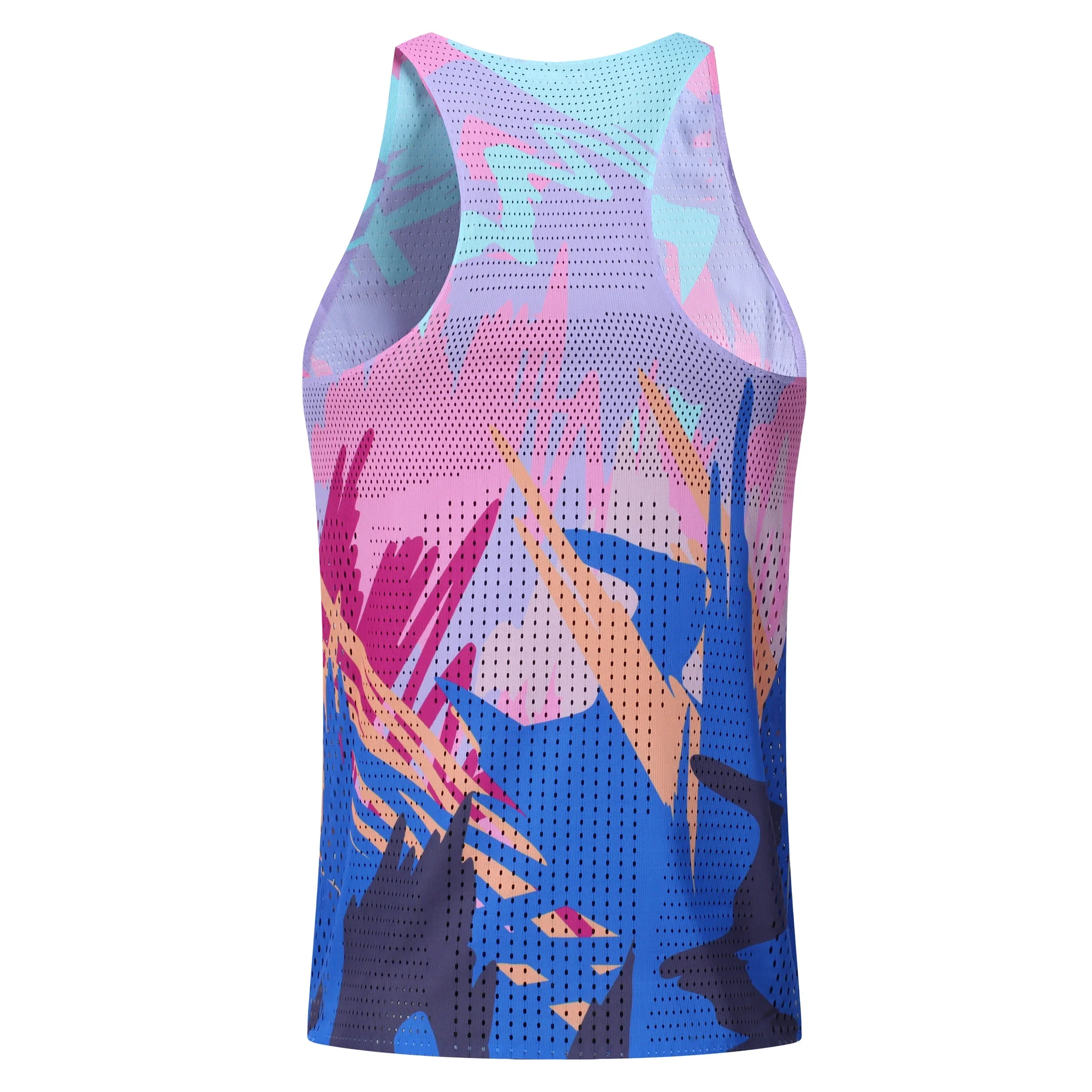 الرجال حفرة صدرة للجري Urltra-Light رجل ماراثون قميص سرعة القمم تانك الرياضة اللياقة البدنية قميص بدون أكمام الملابس التجفيف السريع