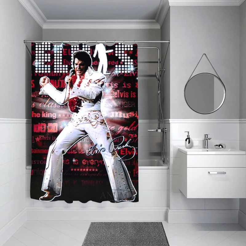 Tenda da doccia per bagno E-Elvis tende opache impermeabili per gli accessori per la casa bagno camere da letto prodotti per tende in tessuto