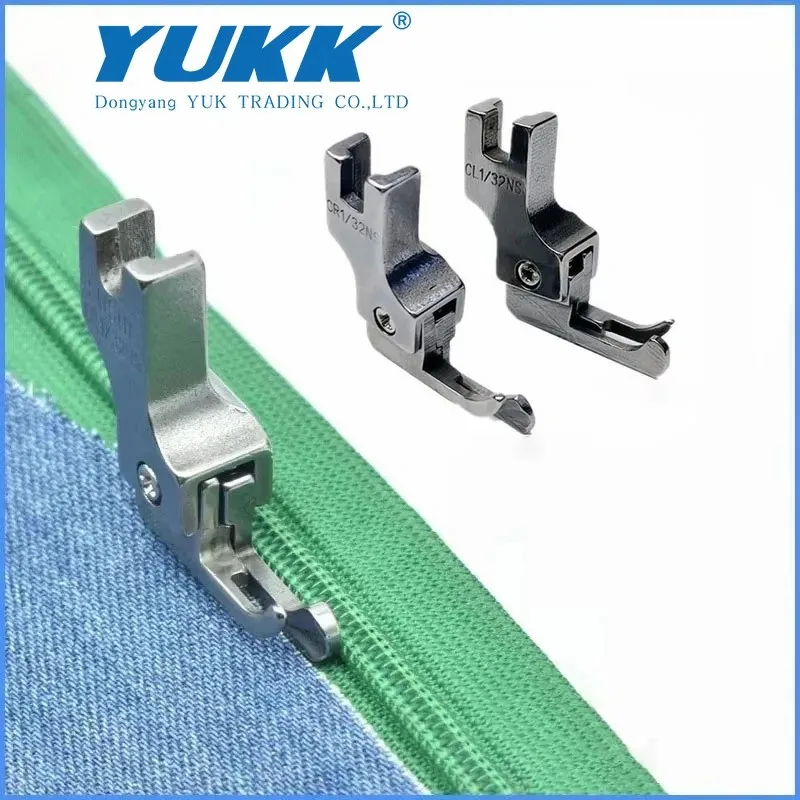 

Single Needle Lockstitch Machine Accessories JUKI Brother Compensating Presser Foot Narrow High Low Zipper Presser Foot