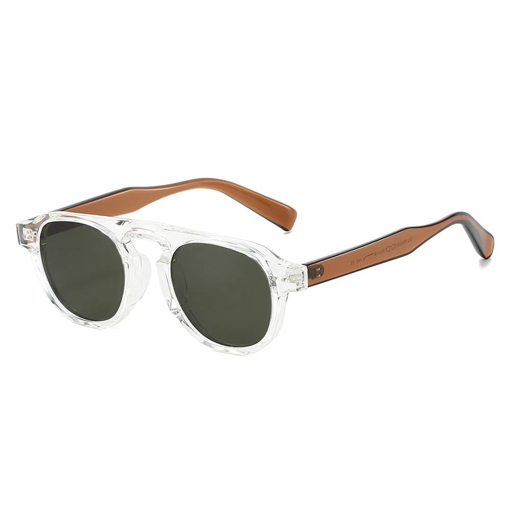 New Arrival TR90 Sunglasses Women Men Pilot Style Retro Sun Glasses UV400 Driving Travel Rivets Decoration Shades image 5