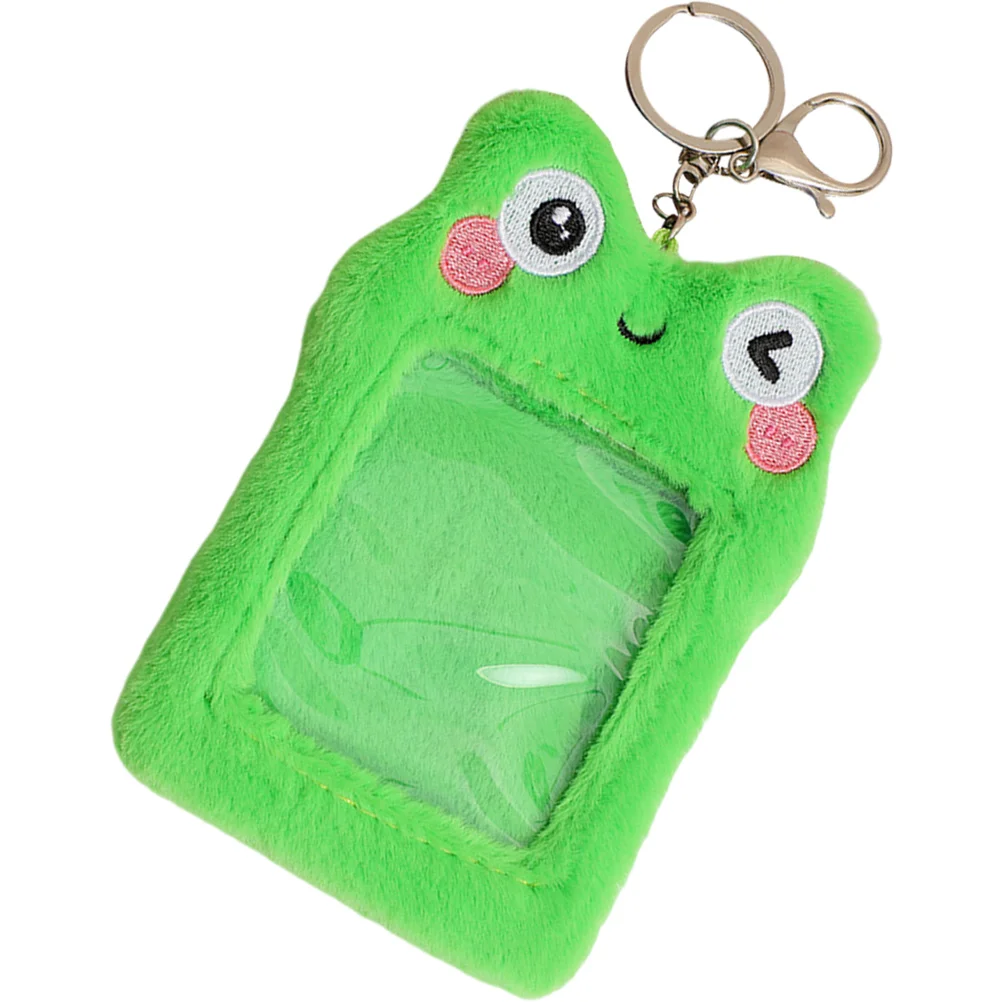 

Card Cover Clear Sleeves Plush Keychain Postcard Holder Id Badge Bus Clip Holders Student Postcards Visible Girl