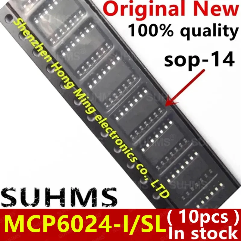 (10piece)100% New MCP6024-I/SL MCP6024 sop-14