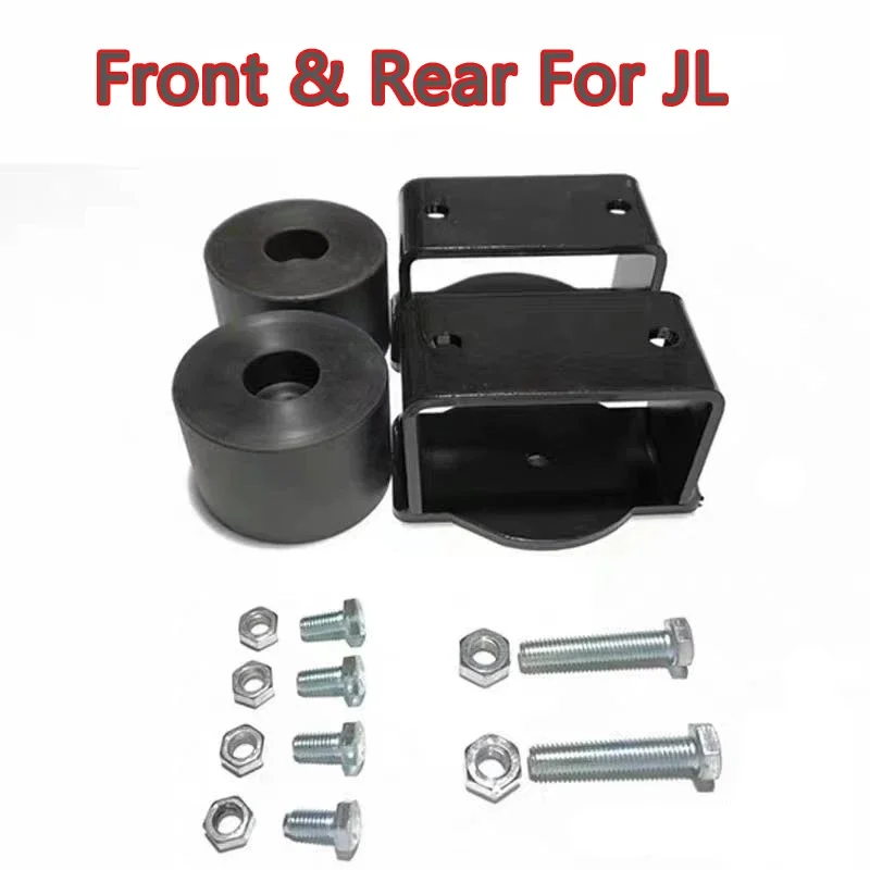 Car Front And Rear Coil Spring Spacer Kit For 2007-2024 JEEP Wrangler Jk JL 2.5-3 Inches Lift Kit