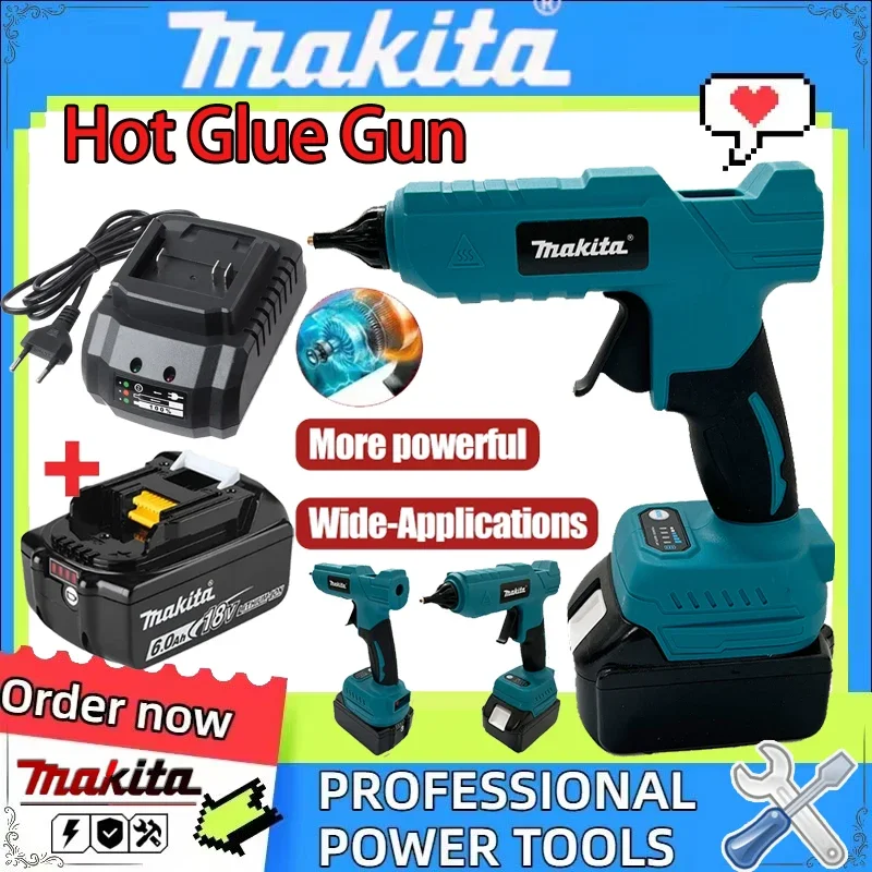 

Электрический клеевой пистолет Makita 18V с литий-ионным аккумулятором для DIY, упаковки и декоративных работ