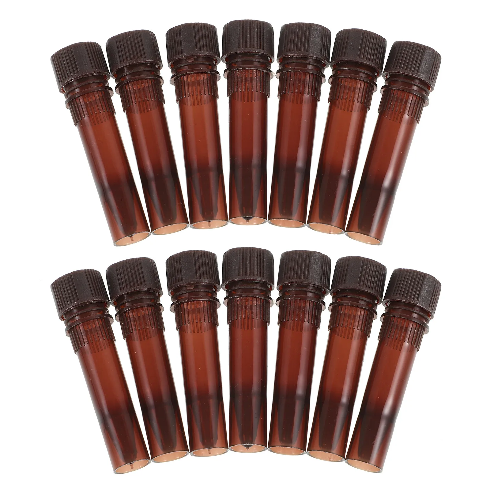 

20Pcs Cryogenic Tubes Plastic Test Vials with Caps Lightproof Sampling Storage for Scientific Experiments and Lab Testing