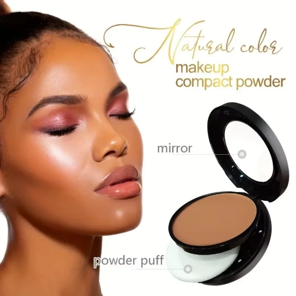 Sweat-Resistant Contouring Powder Palette Buildable Coverage Matte Tones Highlight Dark Color Shadow Makeup For All Skin