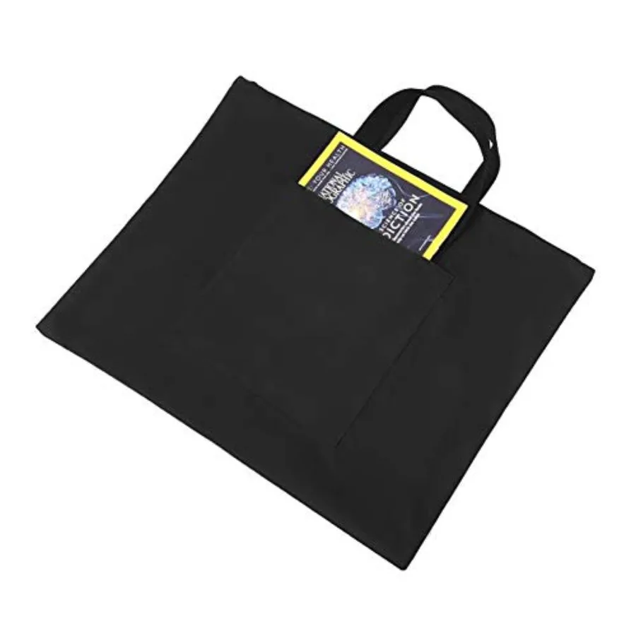 Bolsa de tablero de pintura de dibujo de lona impermeable A2 para artistas-estuche de almacenamiento de suministros de arte de bocetos negro duradero con H reforzado