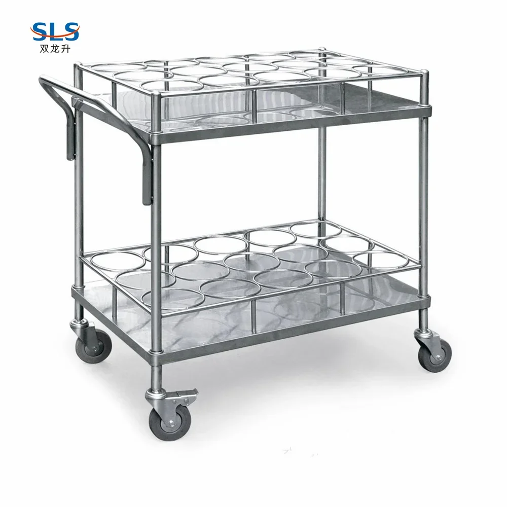 Wholesale durable Shopping Cart push  Warehouse Stainless Steel Trolley Transport Product Cart Golf Trolley