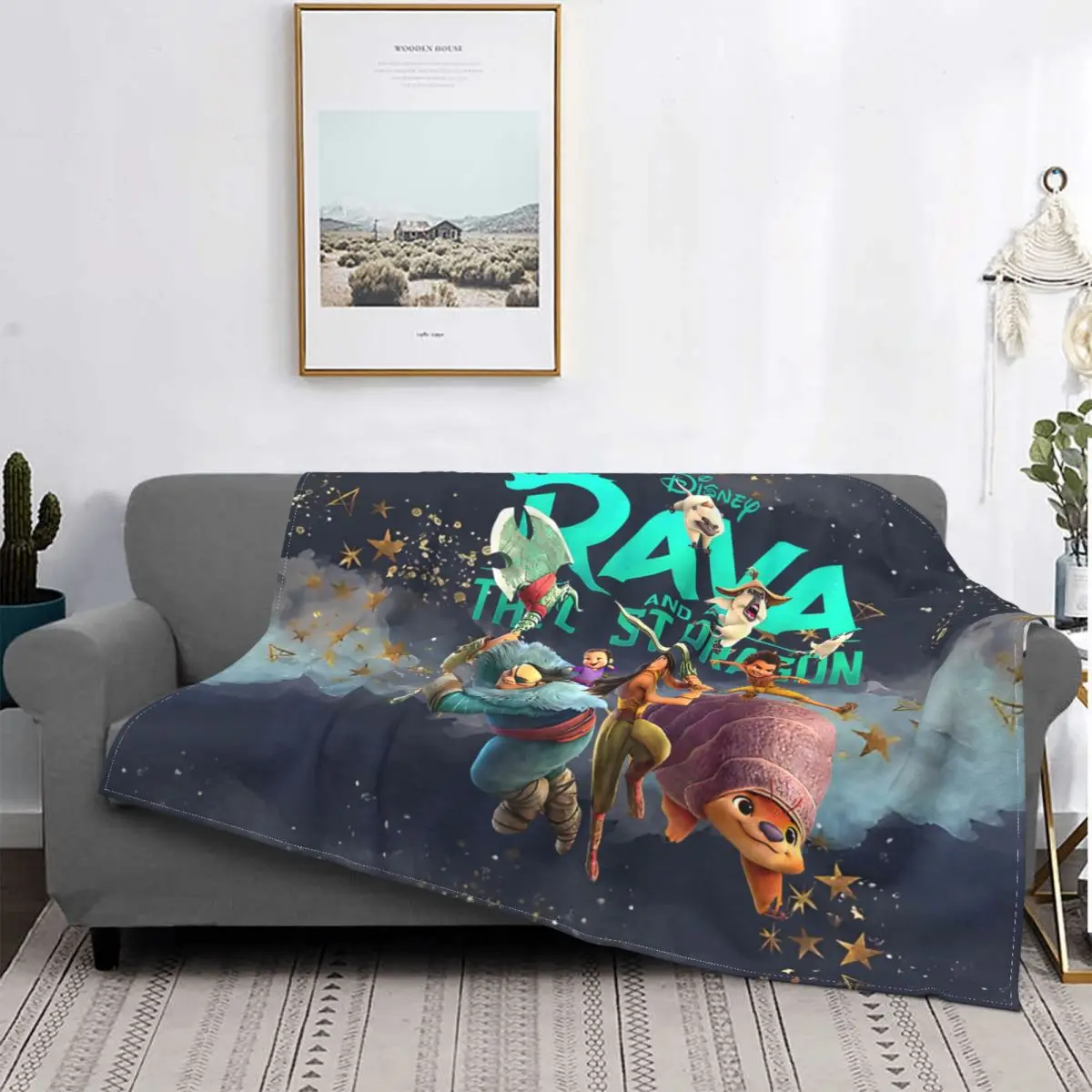 Raya And The Last Dragon Blanket Fleece Plush Breathable Lightweight Thin Famous Disney Movie Throw Blankets For Car Rug Piece