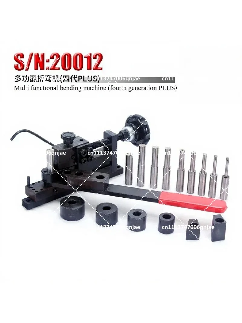 Manual Household Multifunction Bending Machine, Manual Bender for Metal Wire & Pipe, Handheld Sheet Metal Tool